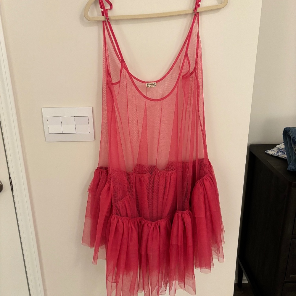 Free People Pink Tutu Slip - O/S